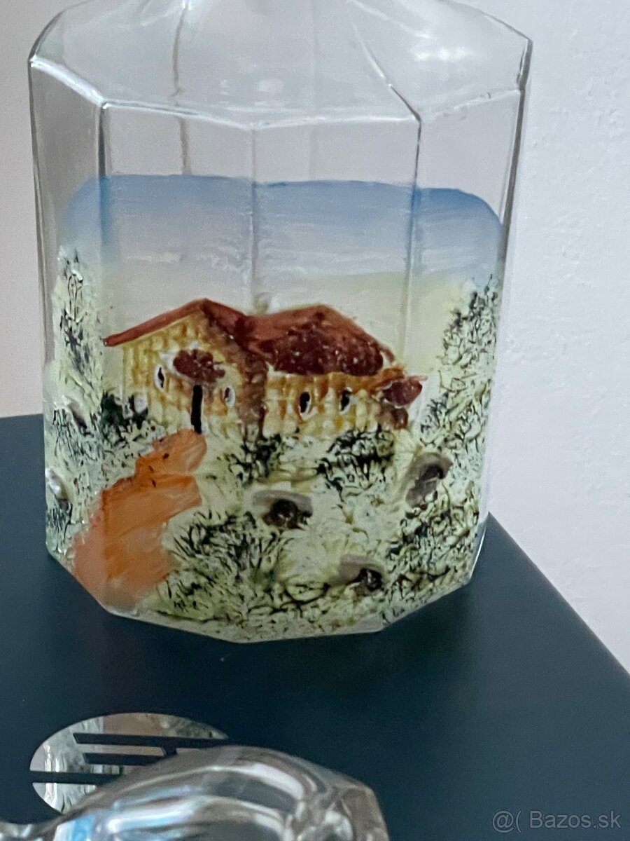 Karafa / flaša- maľovaná - 2