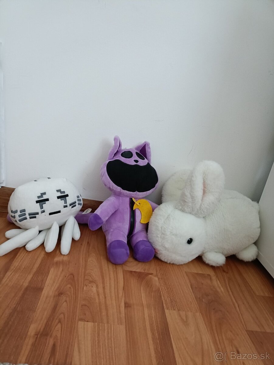 Plyšáky: Poppy play time, Minecraft atď. - 2