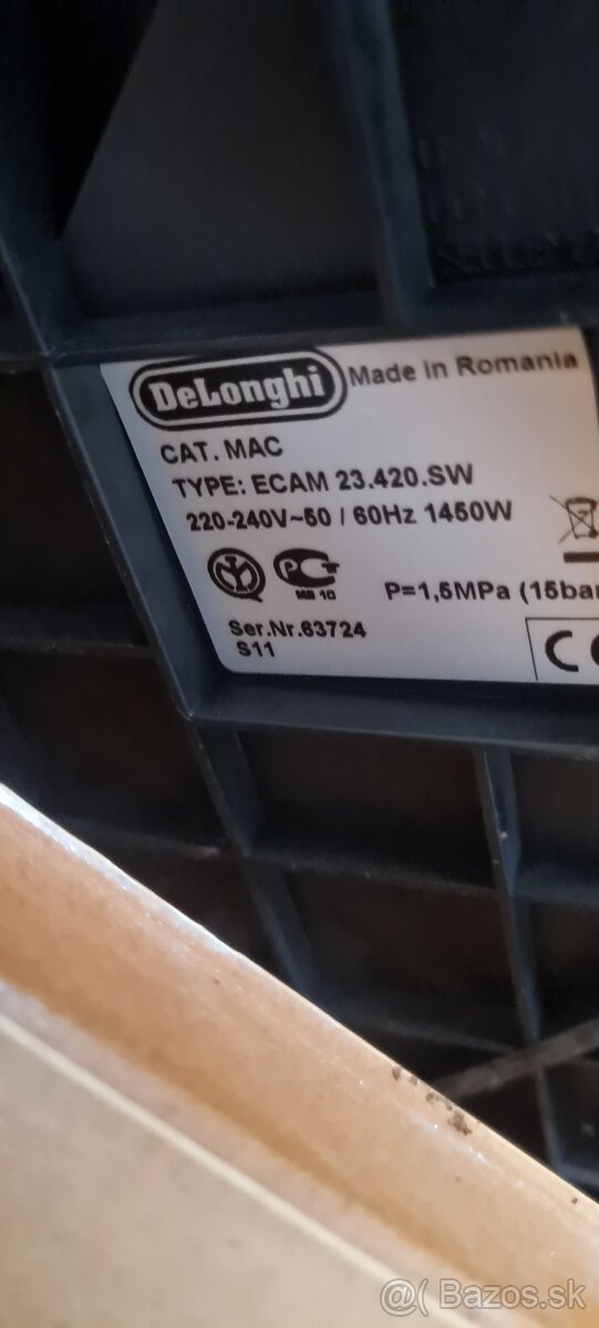 Predám delonghi ECAM 23.420.SW - 2