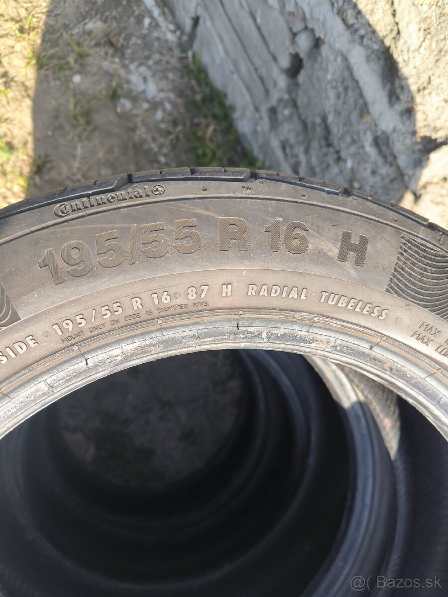Letné pneumatiky na predaj 195/55/16 - 2