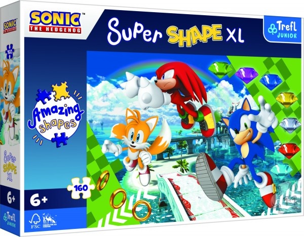 Puzzle Šťastný Sonic/Sonic 60x40cm - 2