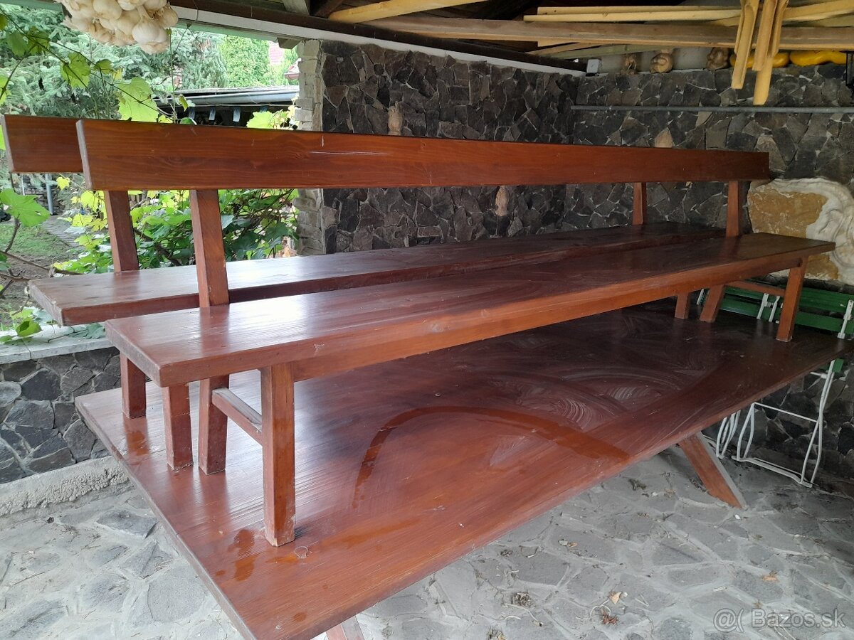 Zahradny stol a lavice - 2