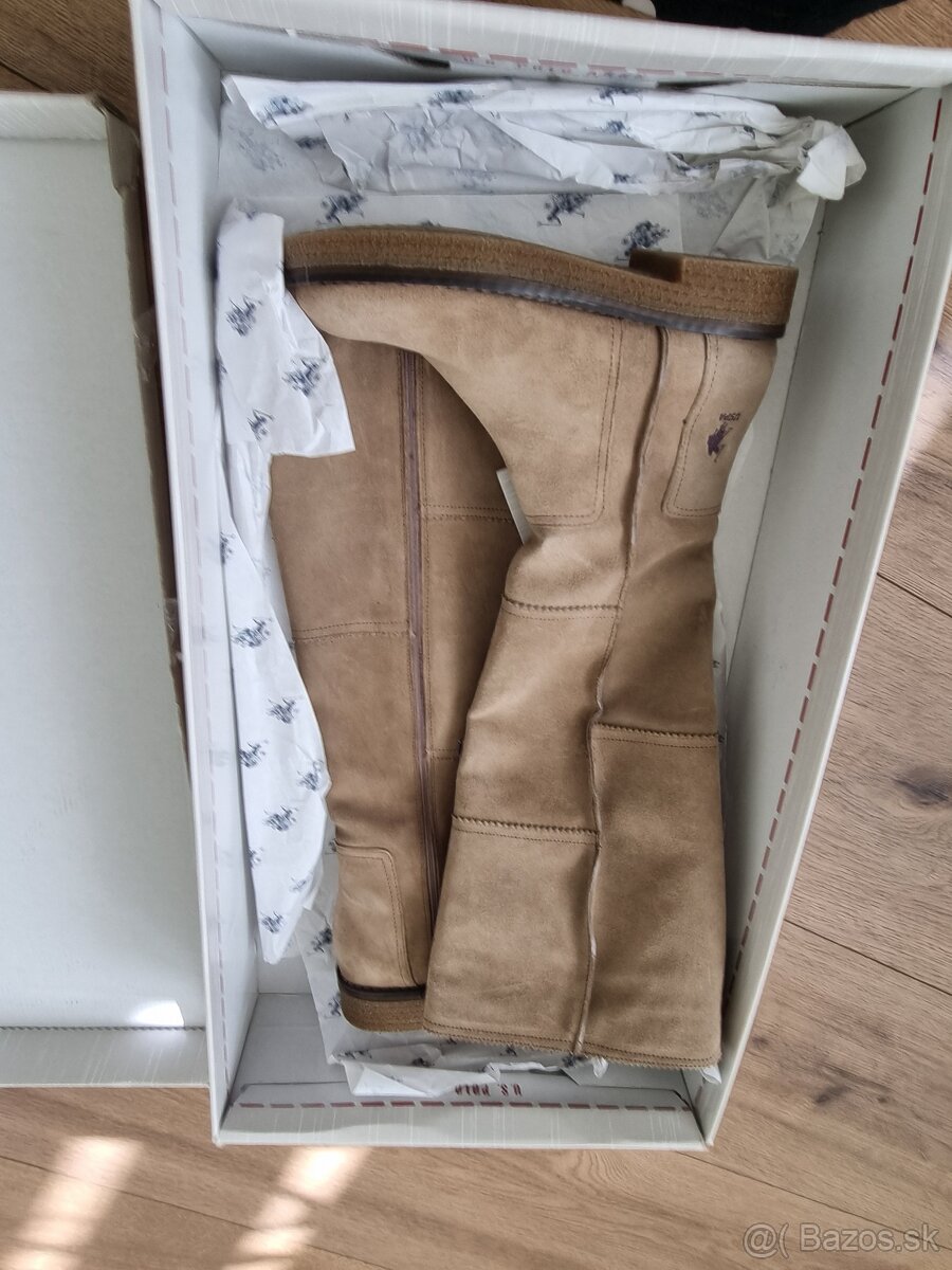 nové kožené čižmy Ralph Lauren veľ. 36 - 2