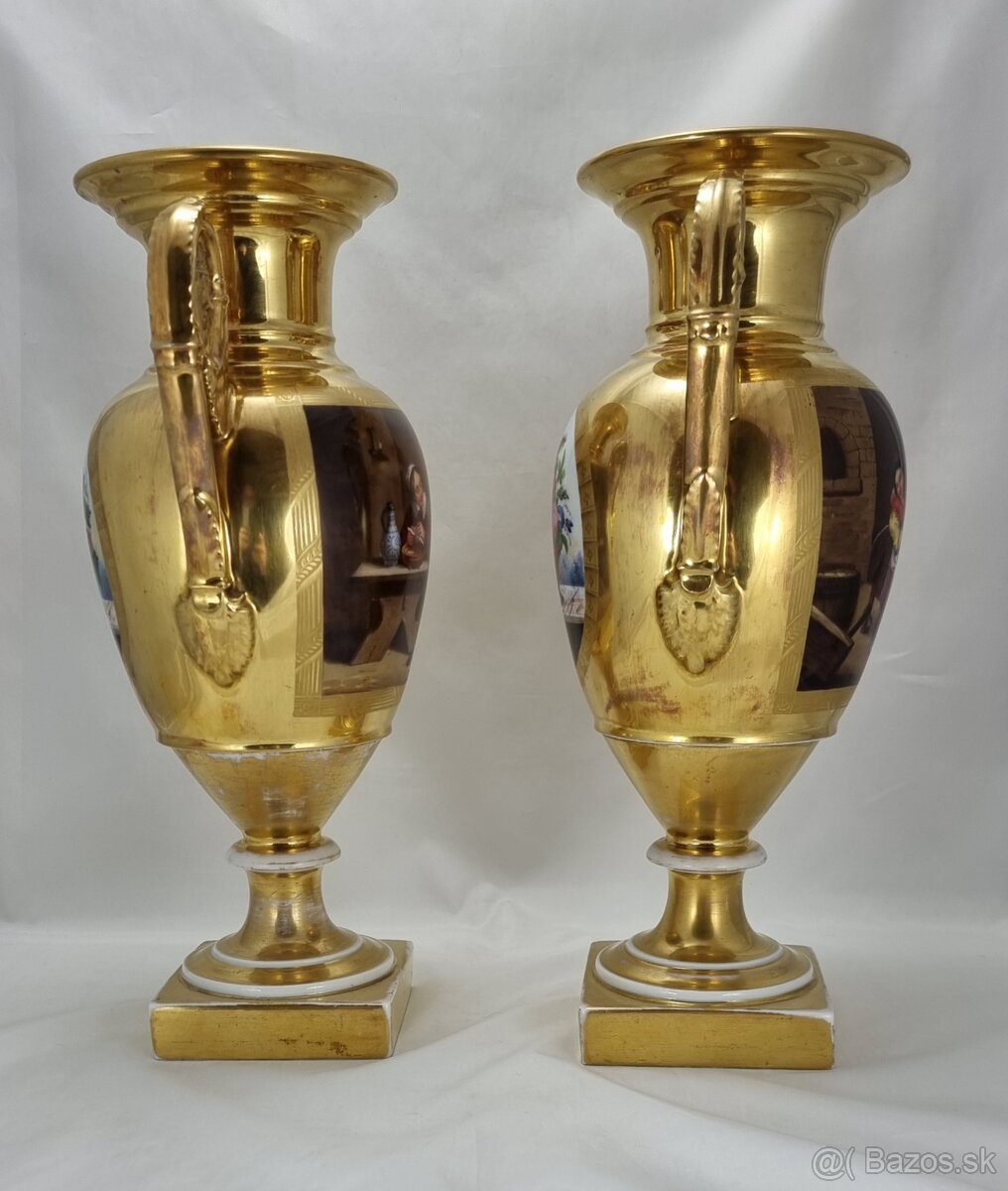 Vyše 200.ročné kaštieľne vázy - 33.5 cm - 2