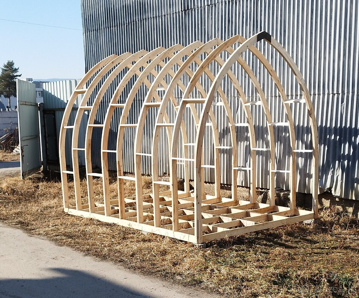 Drevená chatka - konštrukcia. - 2