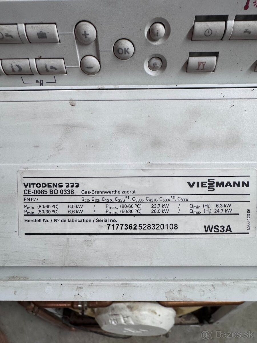Predám plynový kotol Viessmann Vitodens 333 - 2