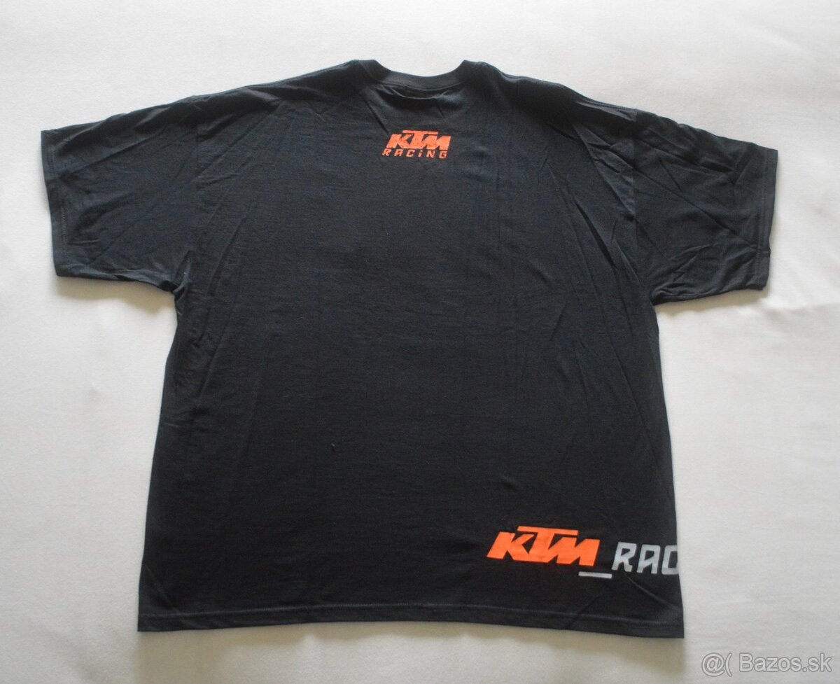 KTM kvalitné tričko cierne - 2
