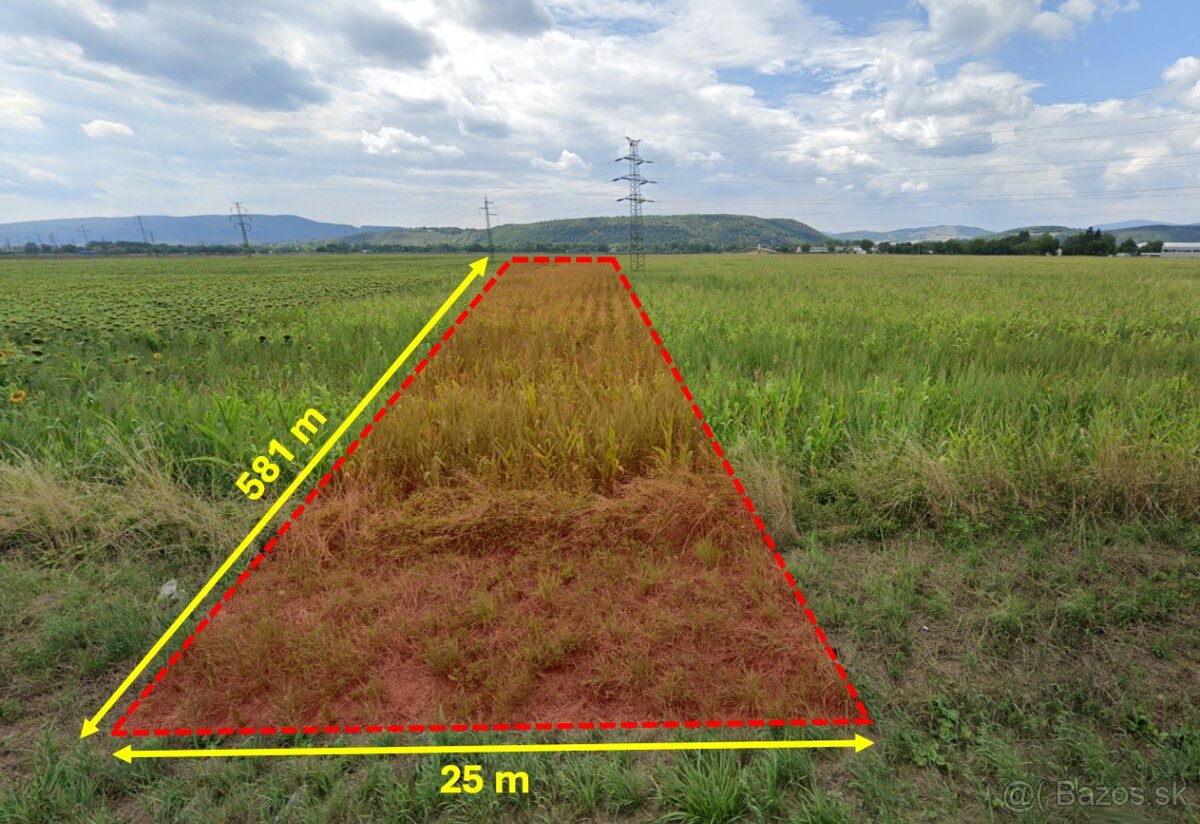 Beckov – 3.250 m2 ORNÁ PÔDA - 2