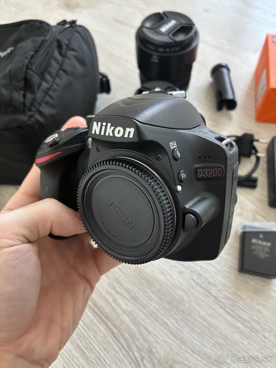 Nikon D3200 + dva objektívy , brašna, bohatá výbava - 2