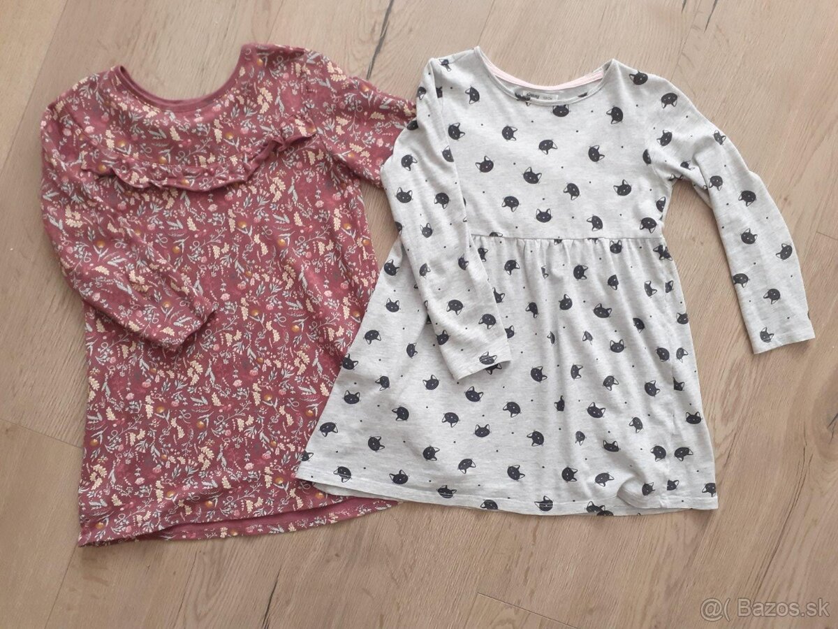 3x šaty/tunika v.122 - 2