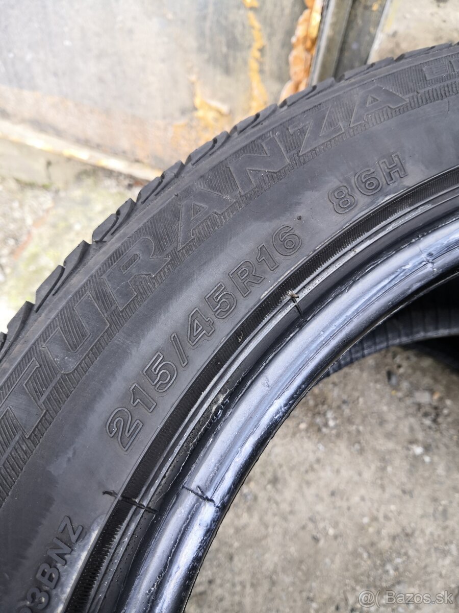 Predám letné pneumatiky 215/45 R16 - 2