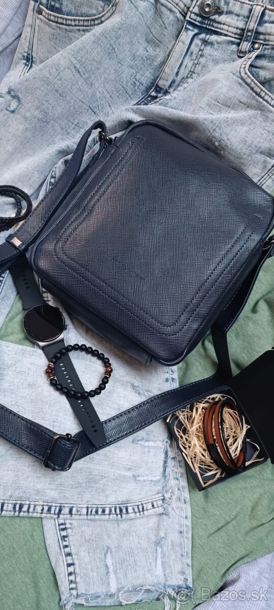 Crossbody taška tmavo modrá - 2