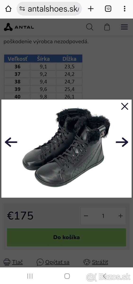 Nove barefoot zimne cizmy Antal 39 - 2