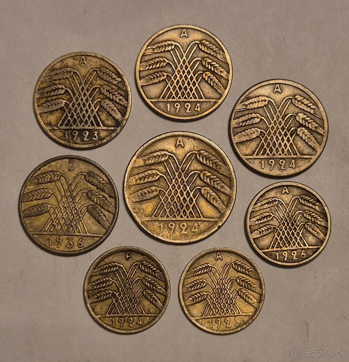 50, 10, 5 Reichspfenig Nemecko - 2