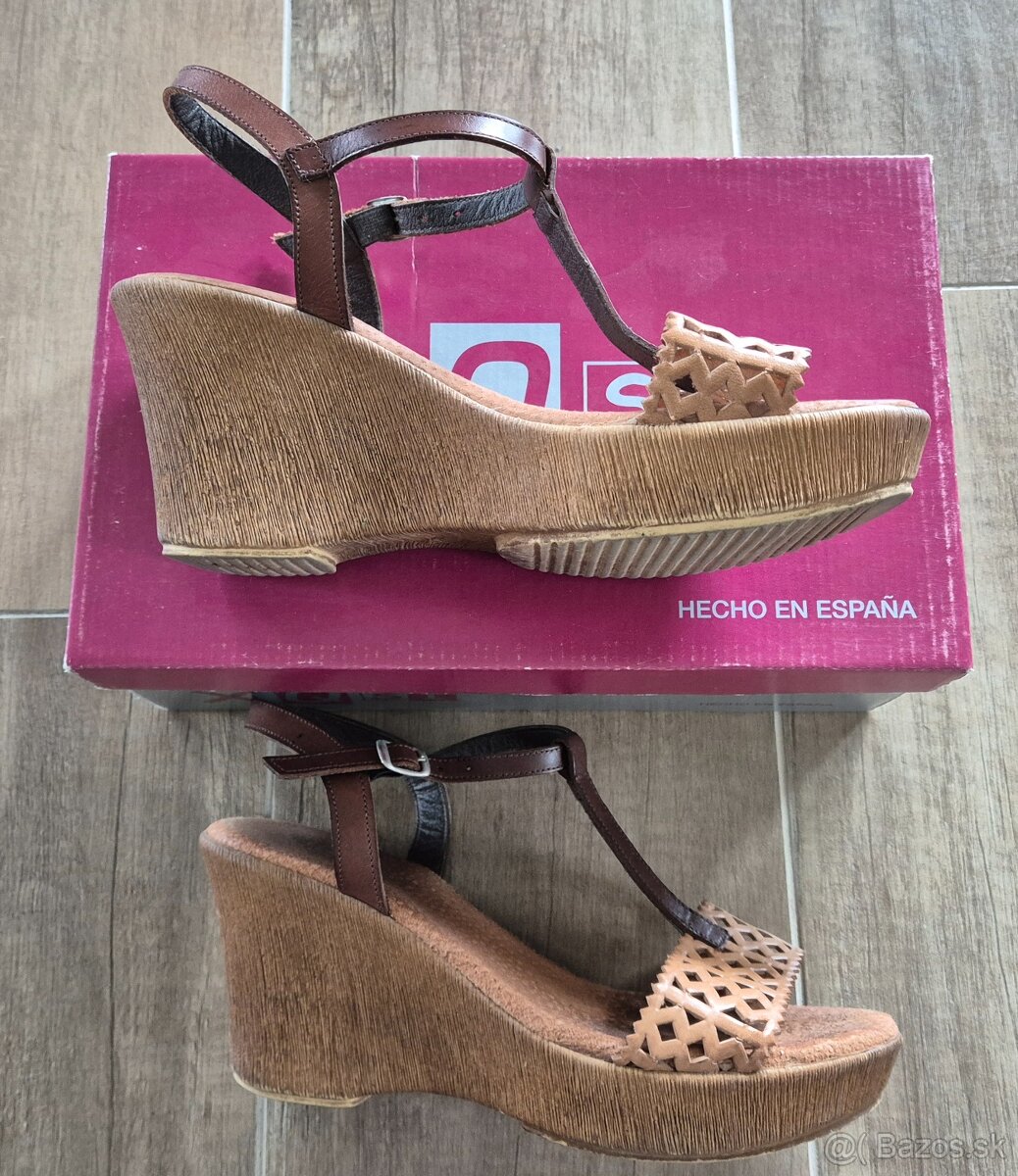 Dámske kožené sandále - 2