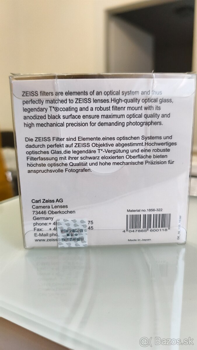 Carl Zeiss UV filter 67mm - 2
