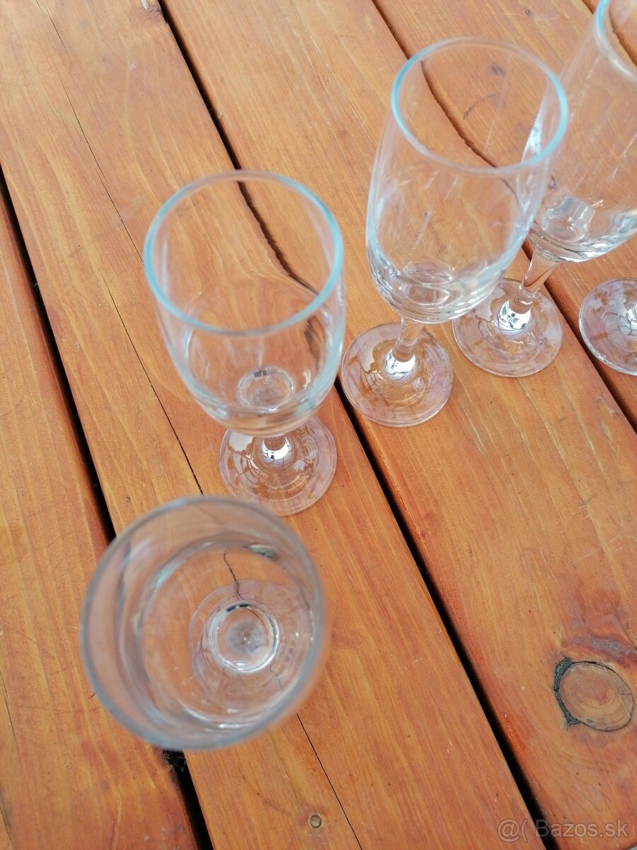 Poháre na šampanské 7ks - 2