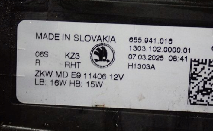 skoda scala svetlo crystal 2023+ - 2