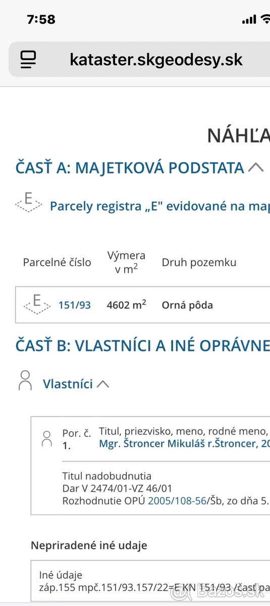 Podhorany okr Prešov pozemok - 2