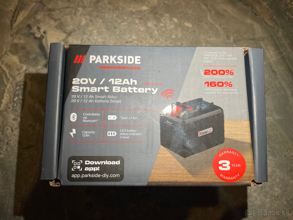 Predám Parkside performance smart batériu 12ah - 2