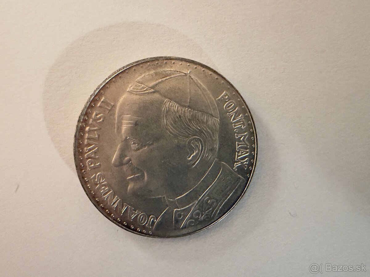 Postriebrená medaila PIETA - Pápež Ján Pavol II. - 2