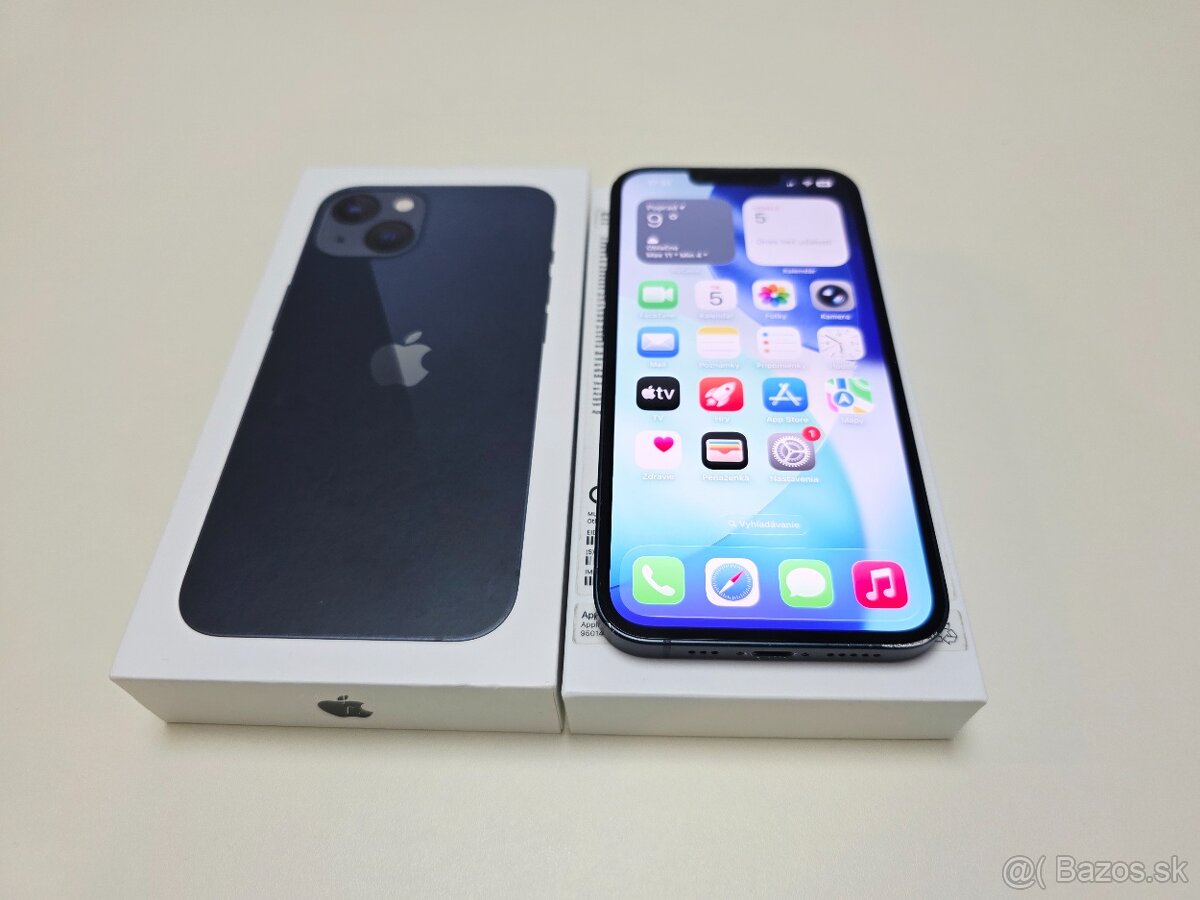 APPLE IPHONE 13 128GB MIDNIGHT BATERKA 100% - 2