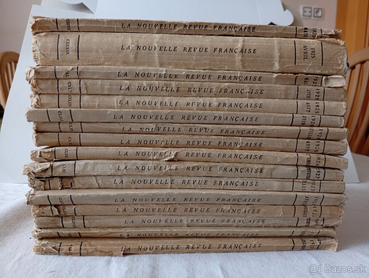 "La Nouvelle Revue Francaise" z let 1925 - 1927 - 16 ks - 2