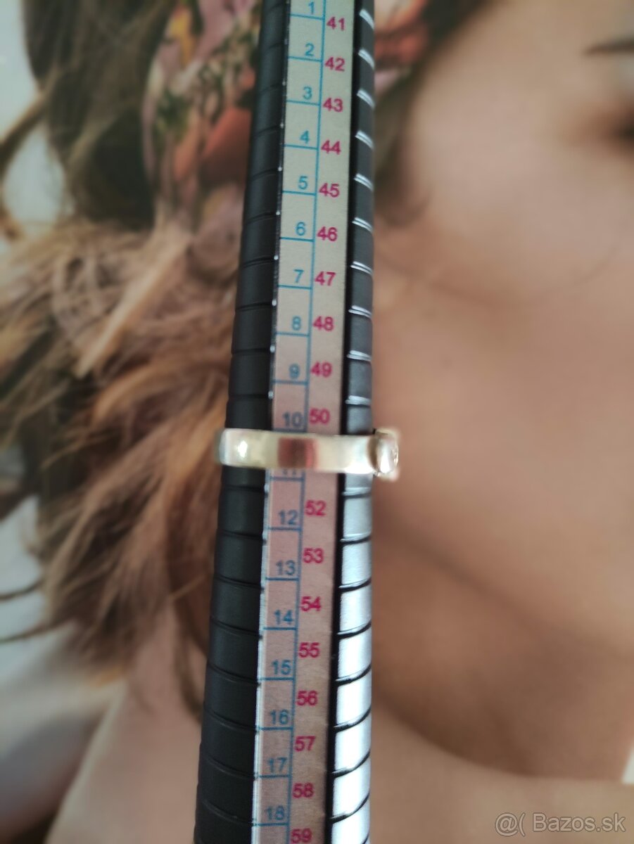 Strieborný prsteň 925 opasok - 2