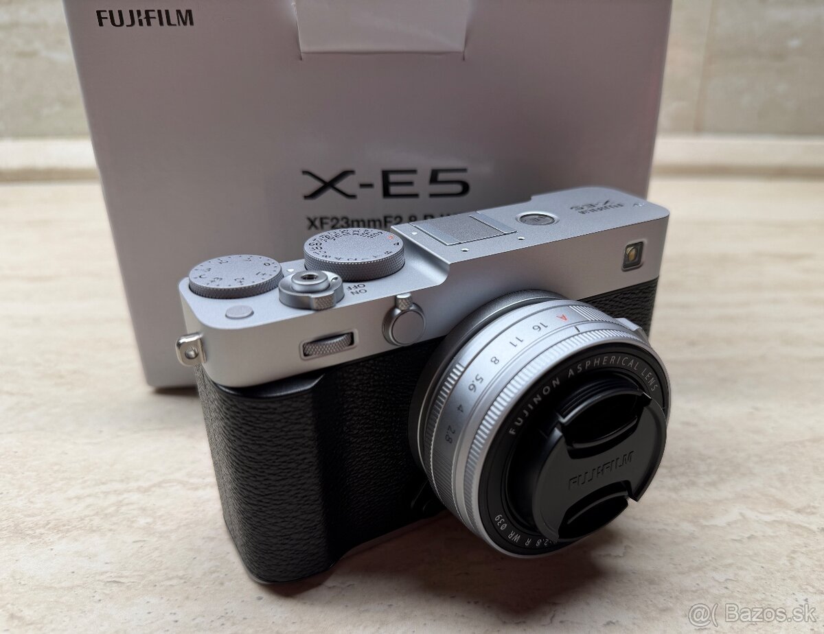 Fujifilm X-E5 + XF 23 mm WR strieborný, nový - 2