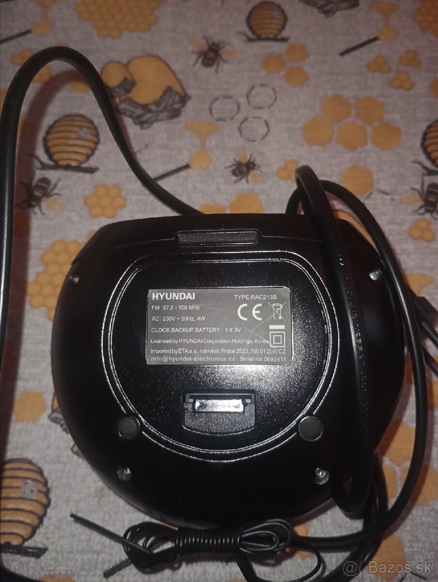 Rádio budík HYUNDAI RAC213B - 2