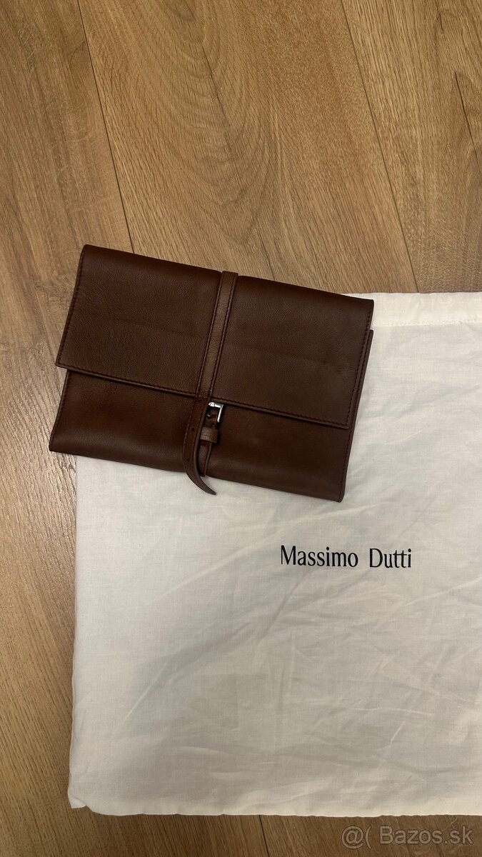 Massimo Dutti kožená malá listová kabelka - 2