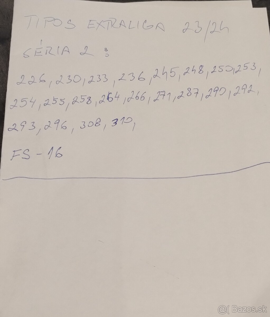 Tipos extraliga 23/24 - 2