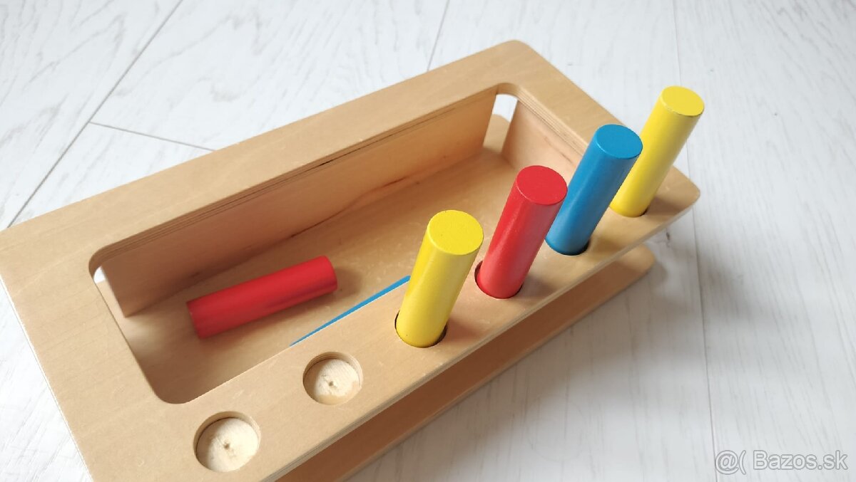 Montessori hračka - farebné valčeky - 2