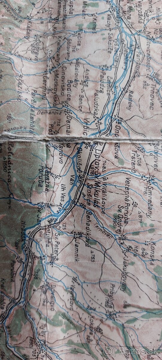 mapa Liptova - 2