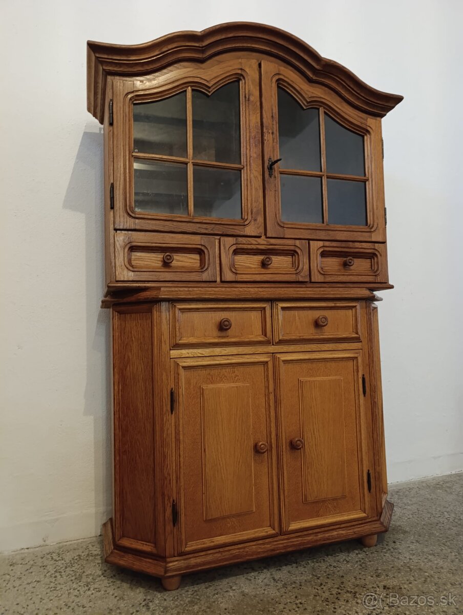 Rustikální komoda + vitrína, masív, Nábytek s příběhem - 2