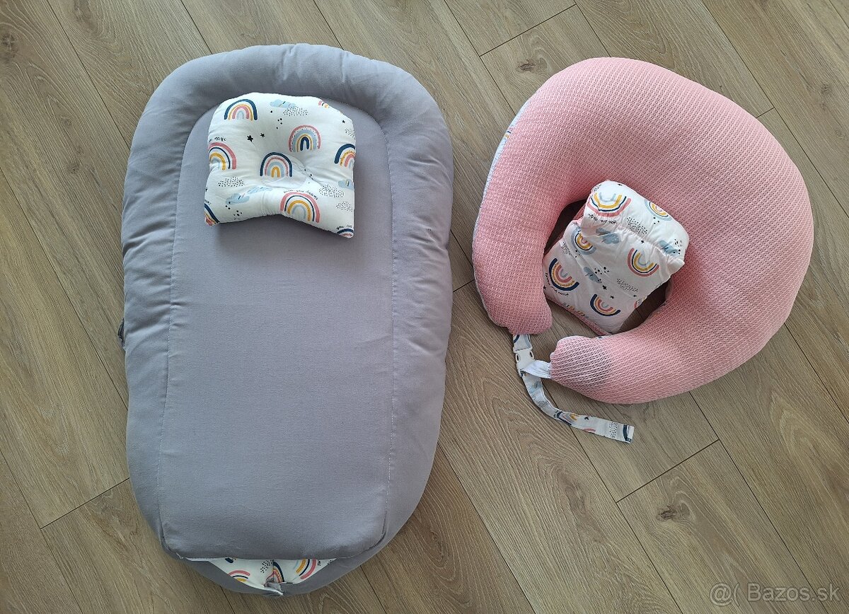 Hniezdo pre bábätko + vankúš(e) na dojčenie - 2