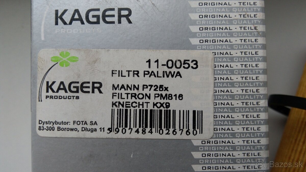 Palivový filter Kager11-0053 - 2