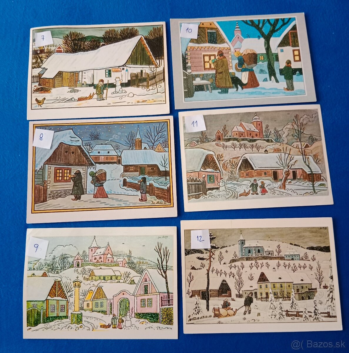 Predám pohľadnice J. Lada - 2