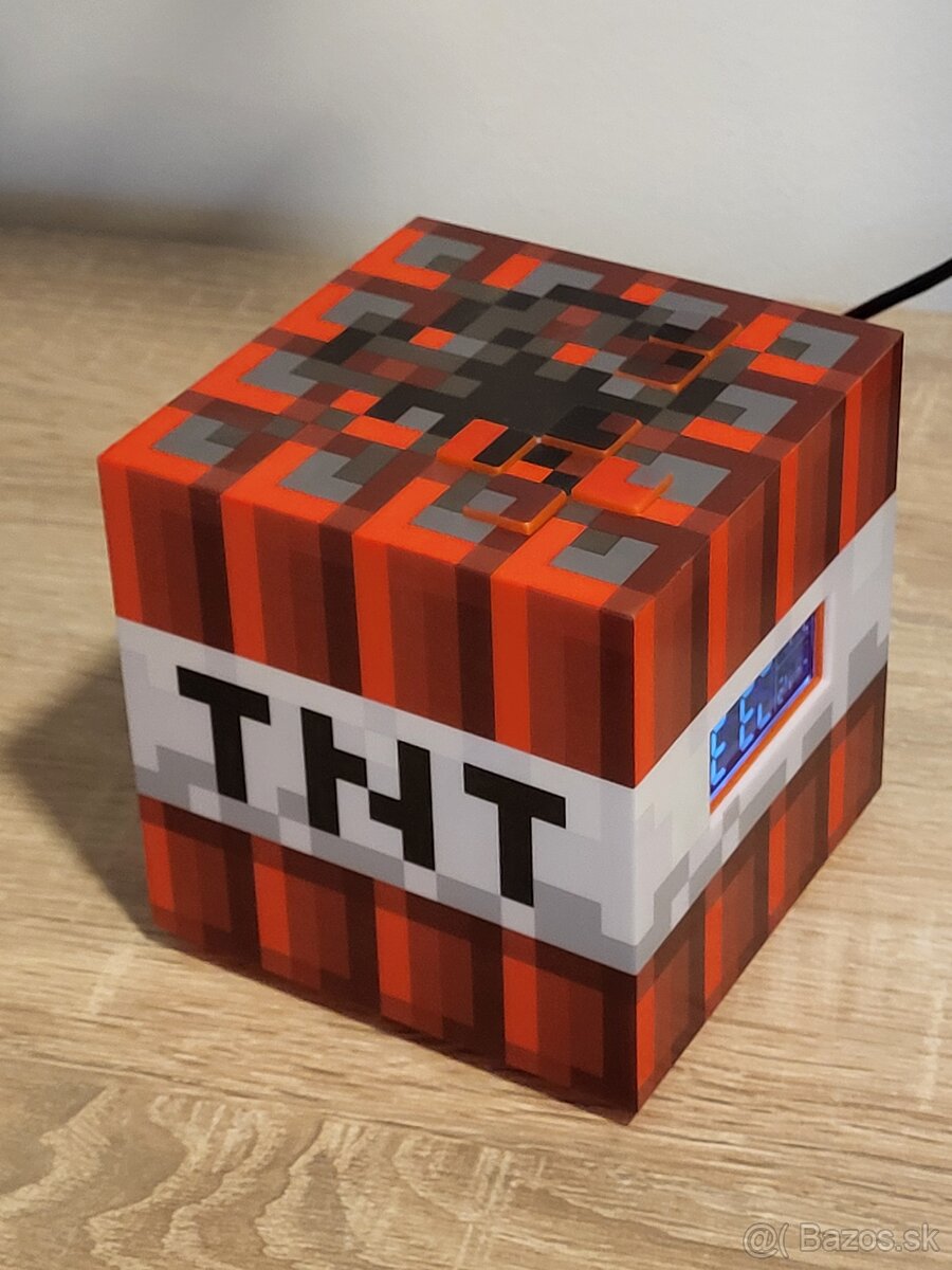MINECRAFT hodiny TNT s budíkom - 2