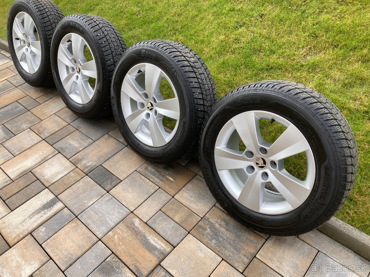 Zimná sada org ŠKODA 5x112 6,5J ET40 215/60 R16 - 2