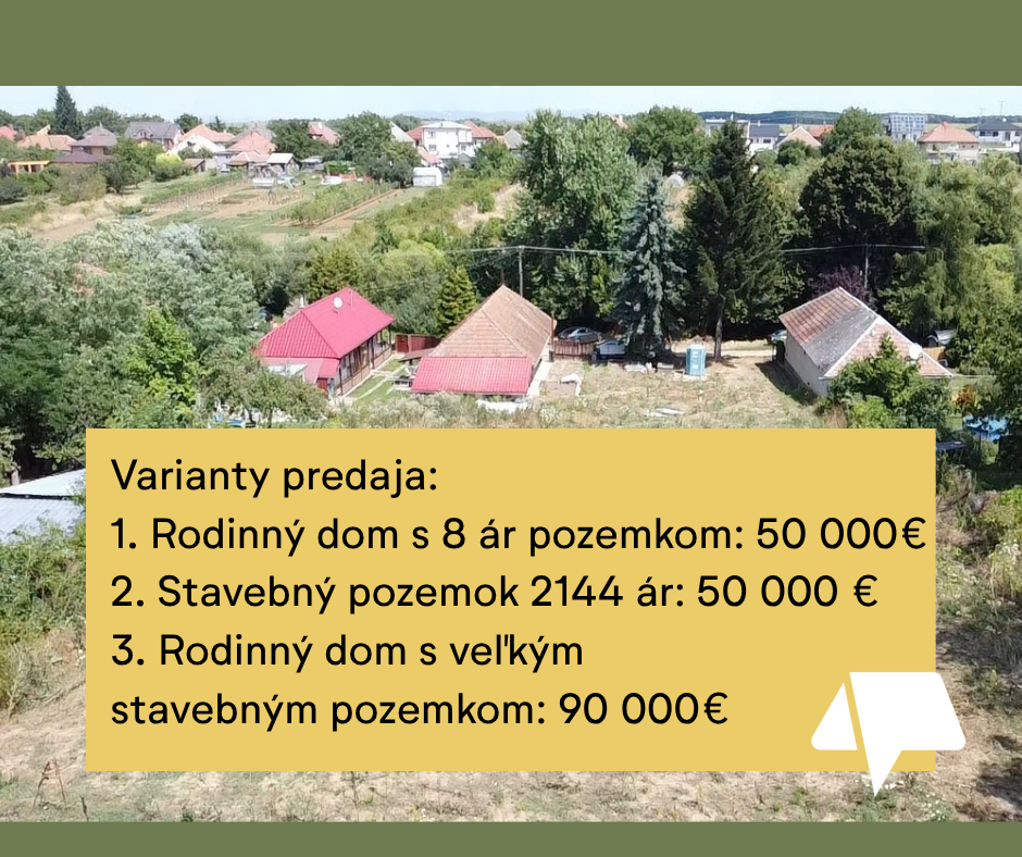 Predaj veľký stavebný pozemok Melek 2144 m2 - 2