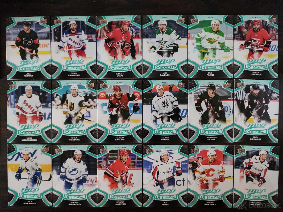 Predám kartičky NHL novšie ročníky (MVP,UD series) - 2
