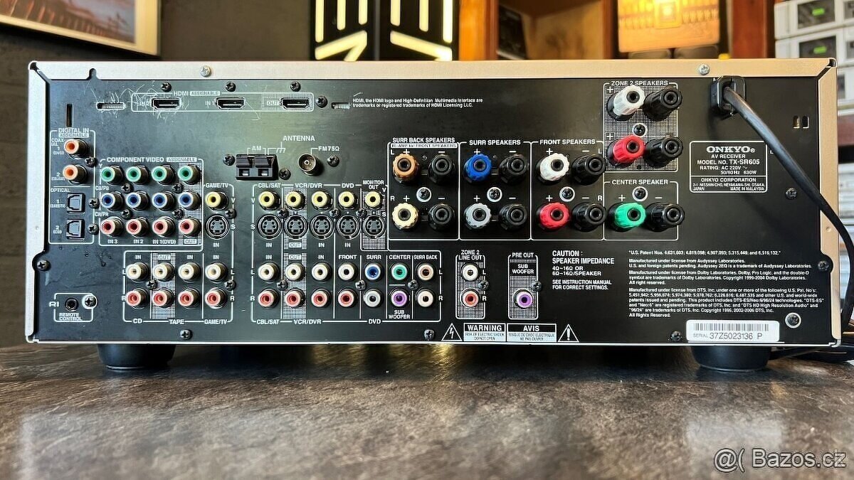 AV Receiver Onkyo TX-SR 605, HDMI, 7,1 - 2