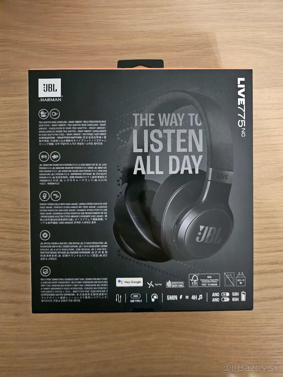Slúchadlá JBL LIVE775NC - nové nerozbalené - 2
