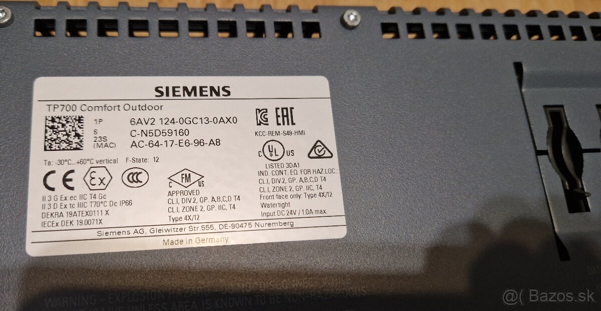Siemens HMI TP700 Outdoor 7'' - 2