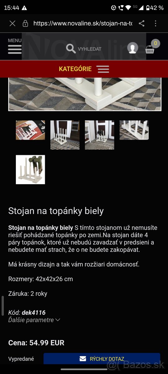Stojan na topánky - 2