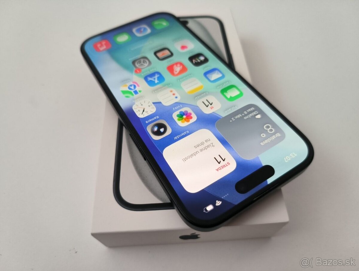 apple iphone 15 128gb Midnight / Batéria 100% - 2