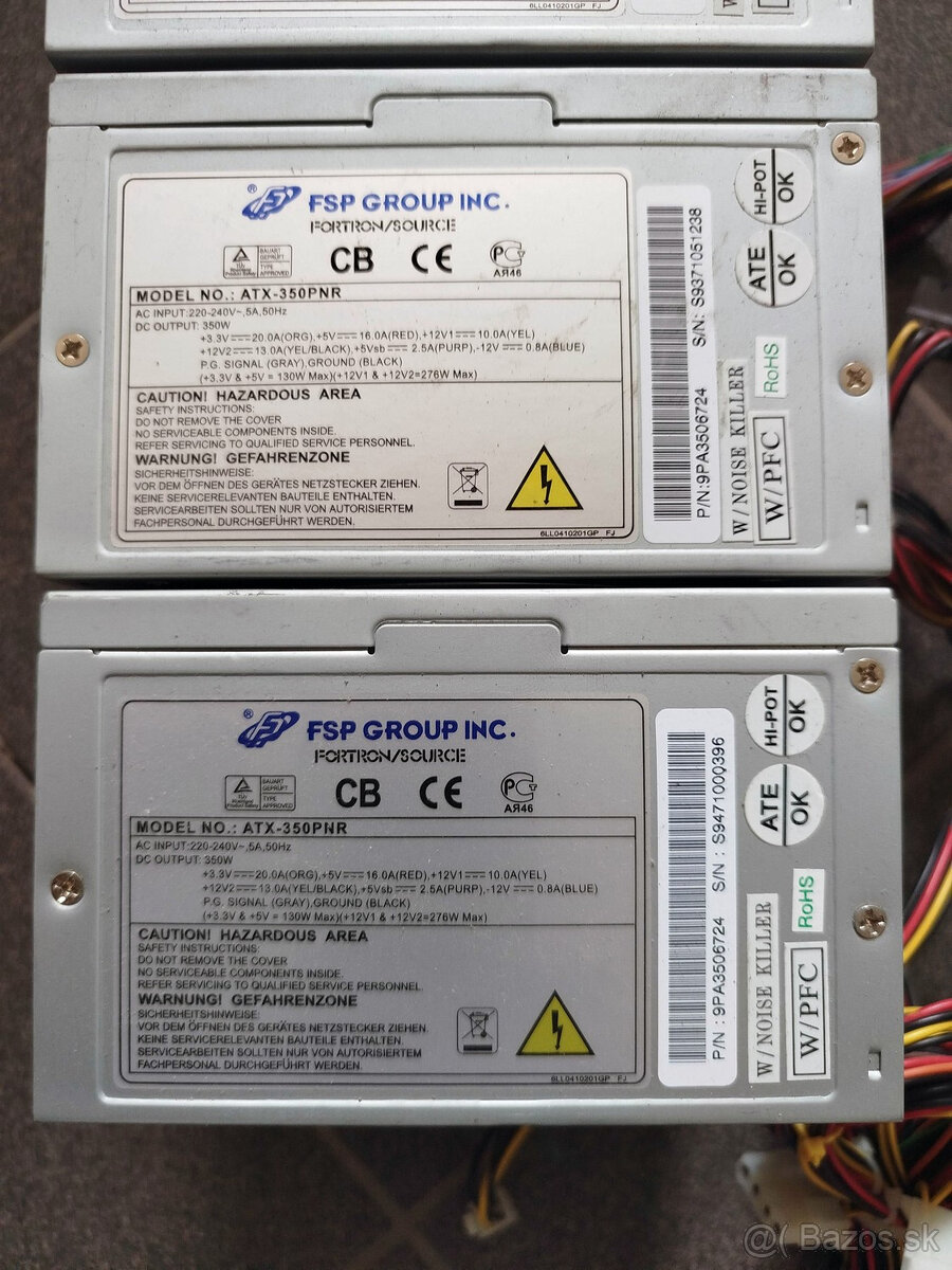 350W ATX zdroje - 2