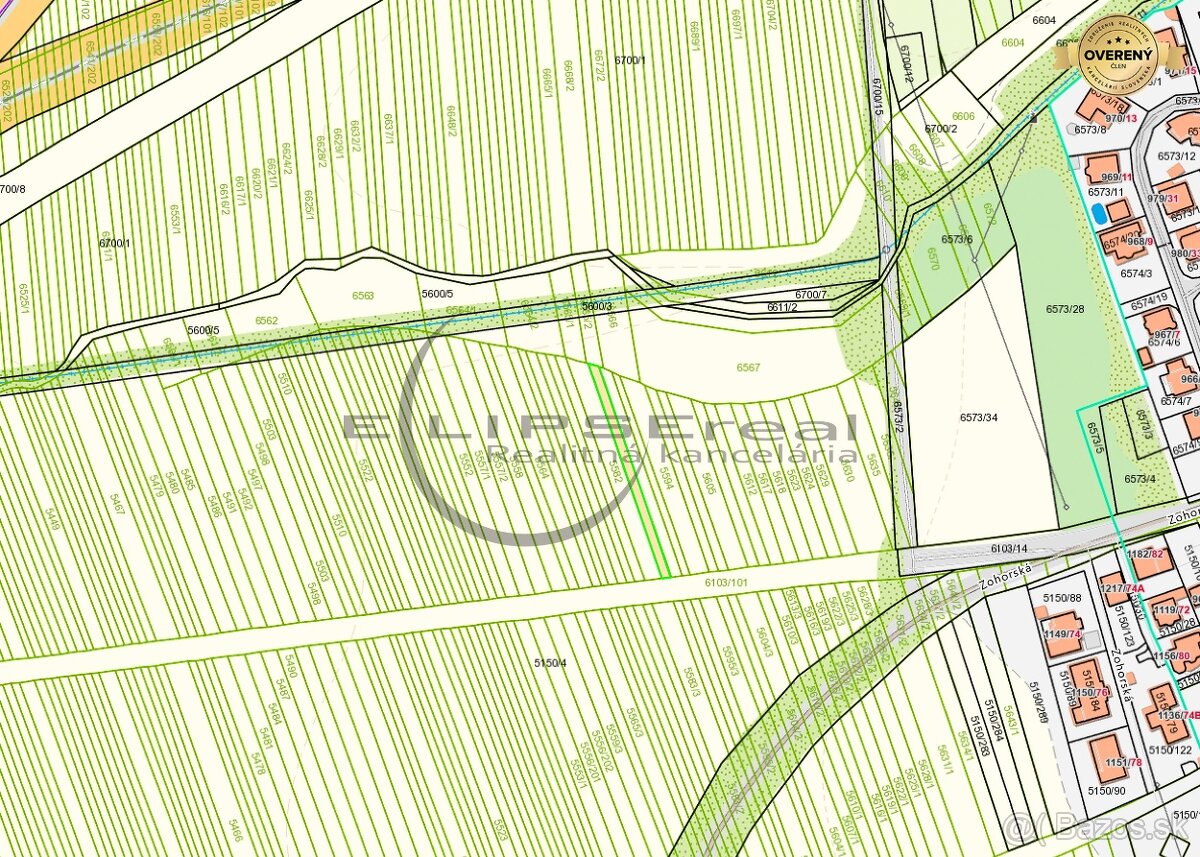 NA PREDAJ poľnohosp. pôda 367 m2 v podiele 1/1 v Lozorne - 2