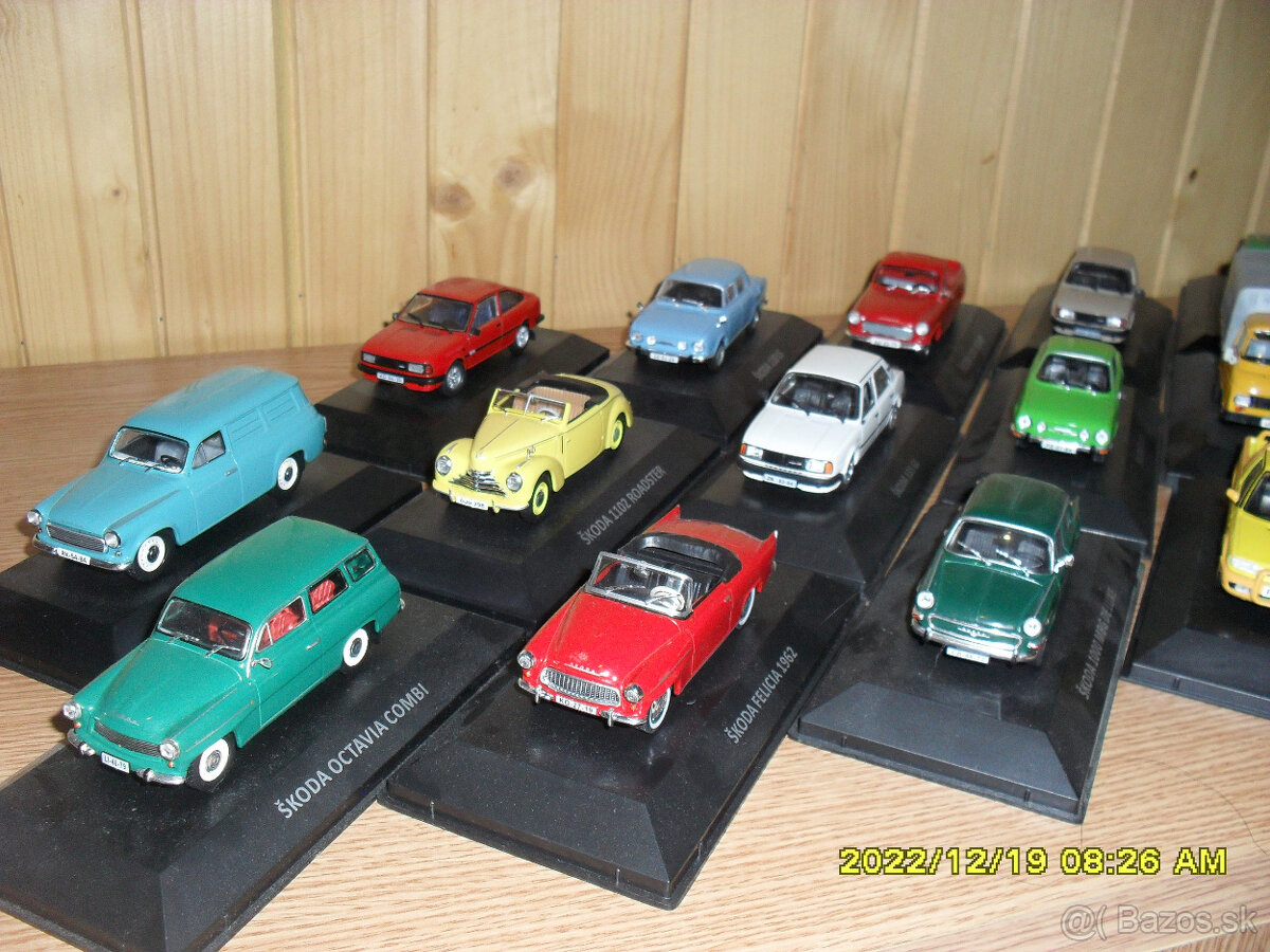 ZBIERKA /MODELY ŠKODA 1:43/ - 2